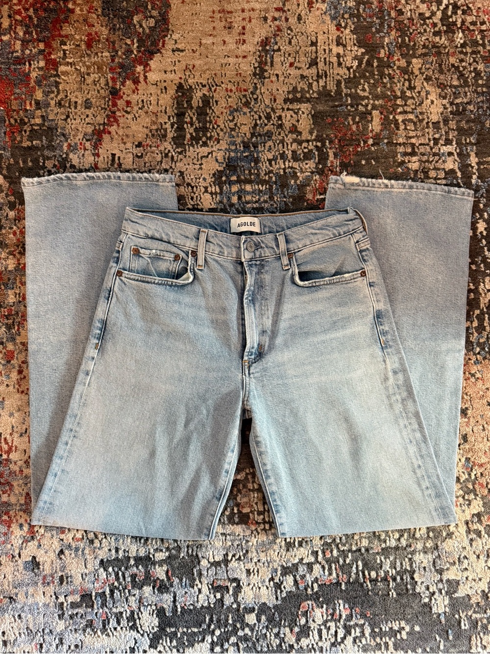 Agolde Harper Mid-Rise Relaxed Straight